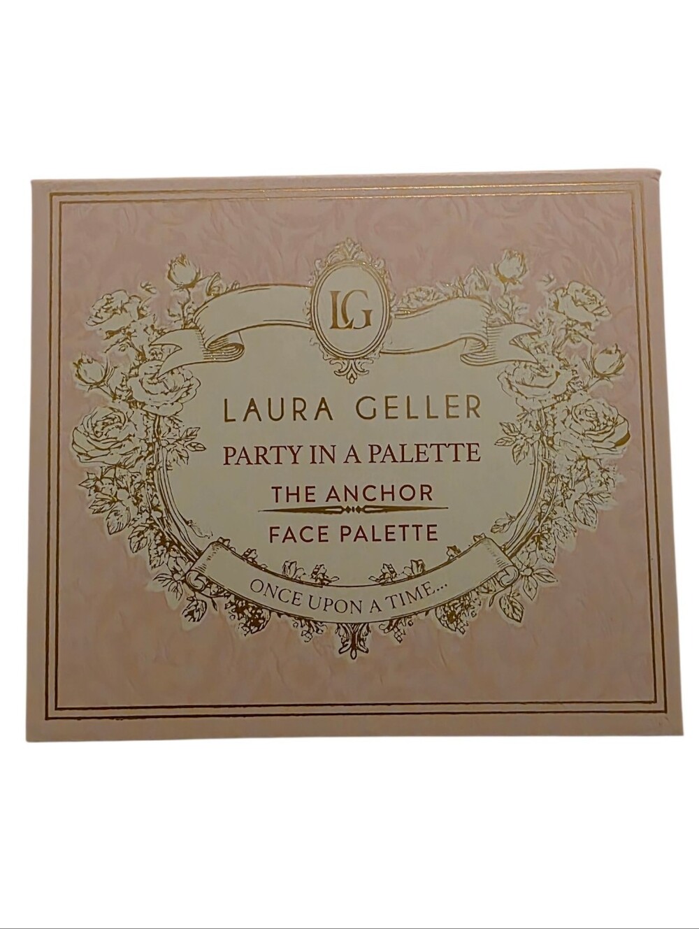 Laura Geller Face Palette in Soft Pink and Gold Detailing